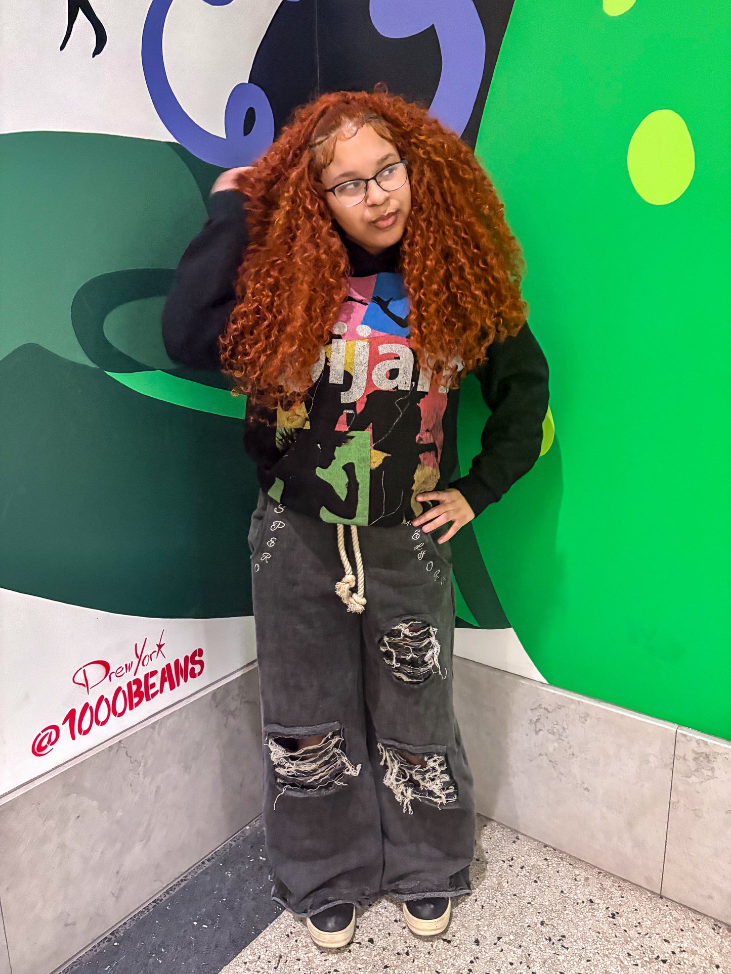 Distressed Faded Sweatpants